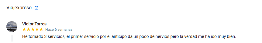 Reseñas viajexpreso